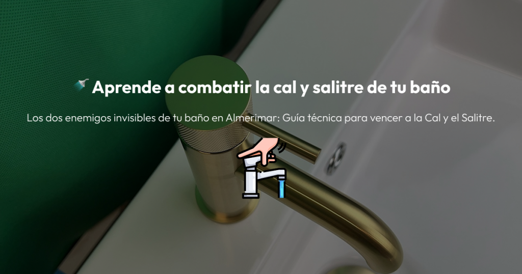 Los dos enemigos invisibles de tu baño en Almerimar: Guía técnica para vencer a la Cal y el Salitre 1 Aprende a combatir la cal y salitre de tu baño